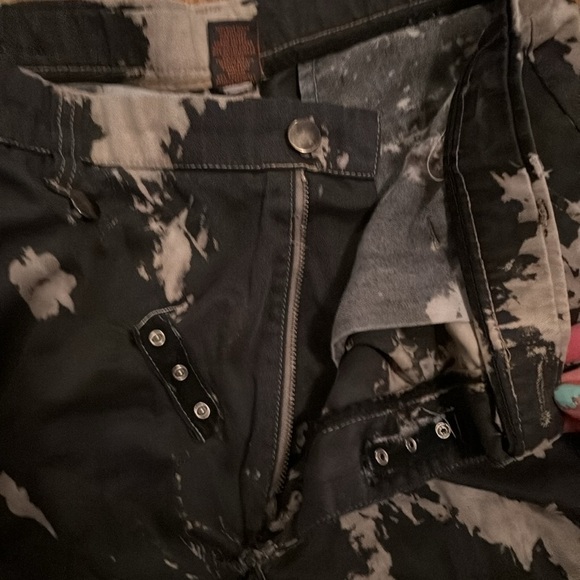 One of a kind reformation vintage tie dye cross button fly pants - Picture 5 of 6